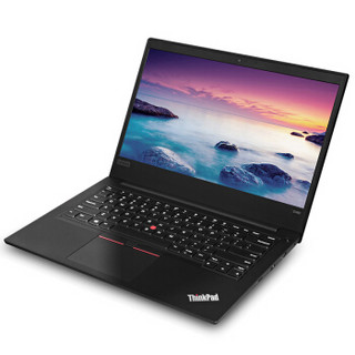 ThinkPad 思考本 E系列 E480（0RCD）14英寸 笔记本电脑 酷睿i5-8250U 8GB 128GB SSD+1TB HDD RX 550 黑色