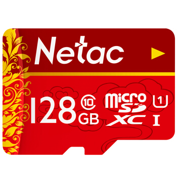 Netac 朗科 128GB Class10 TF内存卡 中国红