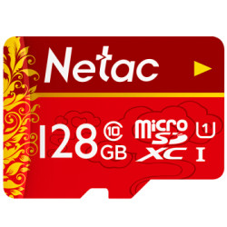 Netac 朗科 128GB Class10 TF内存卡 中国红