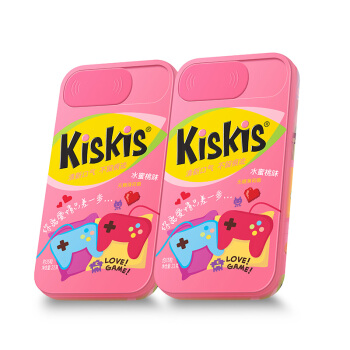 KisKis 酷滋 无糖薄荷糖 水蜜桃味 21g*2盒