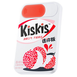 KisKis 酷滋 无糖薄荷糖 迷你版 荔枝味 13g