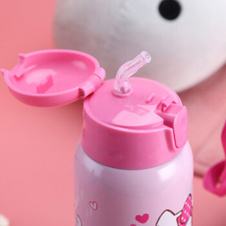 LOCK&LOCK 乐扣乐扣 HELLO KITTY系列 HKT392PIK 双盖儿童保温杯 550ml