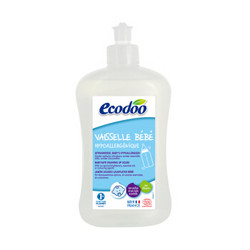 逸乐舒ecodoo法国进口奶瓶清洗剂欧盟有机洗洁精婴儿奶嘴清洗液500ml *2件