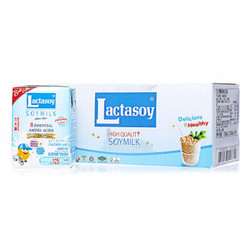 Lactasoy 力大狮  原味豆奶 125ml*6盒 泰国进口饮料 儿童成人营养早餐豆奶液奶 春游饮品