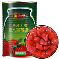  林家铺子 糖水草莓水果罐头 425g