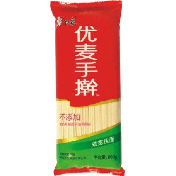 商品 白象 优麦手擀 劲宽挂面 800g