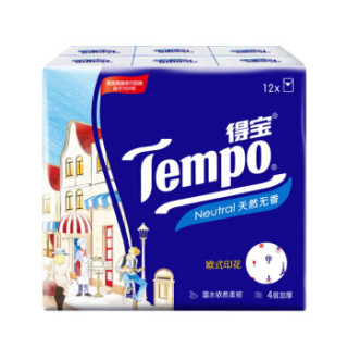 Tempo 得宝 无香手帕纸 4层*7张*12包