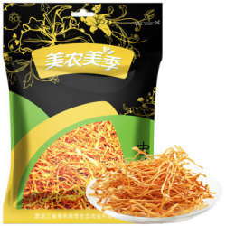 美农美季 虫草花干货孢子头食用菌山珍 233g/袋 *2件