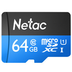 Netac 朗科 MicroSDXC UHS-I U1 TF存储卡 64GB *2件