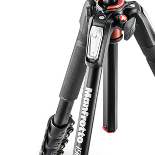  Manfrotto/曼富图 MK190XPRO4-3W 铝合金四节 三脚架套装+三维云台+90°中轴橫置系统