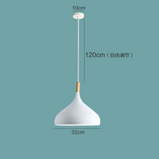HD 餐厅吊灯 书房吧台酒吧创意单头吊灯 北欧风格 大白