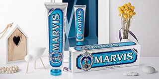 MARVIS 玛尔斯 薄荷牙膏 组合套装 美白 85ml*2支+黑晶 85ml*2支+海洋薄荷 85ml*1支
