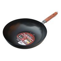 PEARL LIFE 珍珠生活 GP-55 炒锅(33cm、无涂层、高纯铁、黑色)