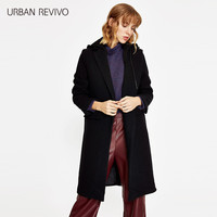 URBAN REVIVO WG04S1GN2000 女士翻领大衣