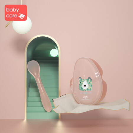 babycare儿童餐具套装 婴儿碗勺套装宝宝吃饭