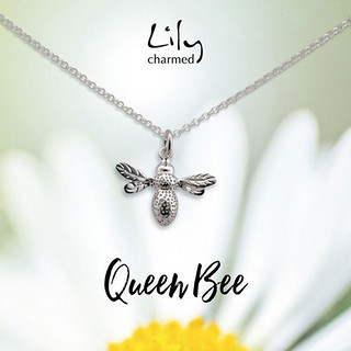 Lily Charmed 银色蜜蜂皇后 S925纯银项链