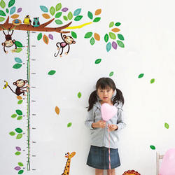 御目 墙贴 卡通幼儿园儿童房量身高贴纸墙面装