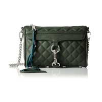 REBECCA MINKOFF Quilted mini MAC 女款真皮斜挎包