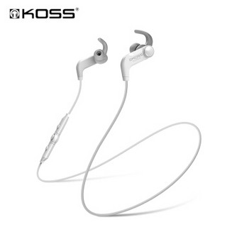 KOSS 高斯 BT190i w 无线蓝牙运动耳机 入耳式耳机 线控带麦 白色