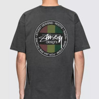 STUSSY Rasta Sk8 Pig. 男士褪色T恤