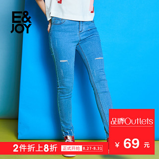 E&joy 8E0823027 女士牛仔裤 (36s、浅蓝色)