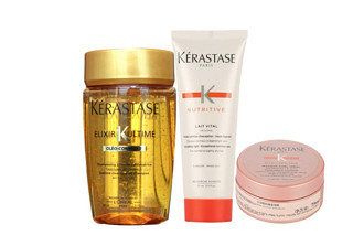 KÉRASTASE 卡诗 洗护套装（洗发水 80ml+护发素 75ml+发膜 75ml）