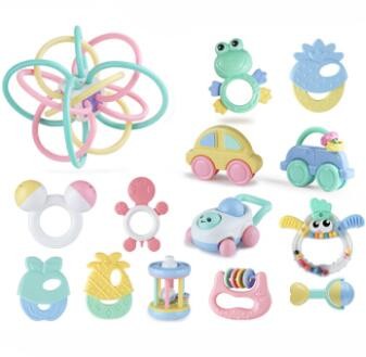 beiens 贝恩施 曼哈顿手抓球+牙胶摇铃12件套