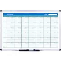 AUCS 120*90cm 白板 写字板 办公 会议磁性双面月计划黑板挂式