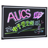 AUCS 60*80cm 电子荧光板挂式 LED广告牌宣传展示板发光黑板/白板