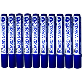 商品plus 普乐士 白板笔 (蓝色,10支/盒)