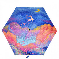 Realbrella锐乐·晴雨两用黑胶三折折叠迷你伞·2色选