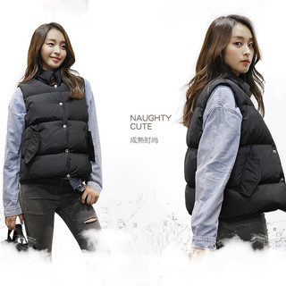 yaloo 雅鹿 YS61015602 羽绒马甲女短款
