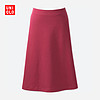 UNIQLO 优衣库 412920 女士罗纹半身裙 (桃红色、S)