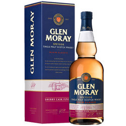 格兰莫雷（Glen Moray）洋酒 苏格兰斯佩塞产区 单一麦芽威士忌 700ml 雪梨桶窖藏