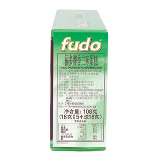 fudo 福多 蛋糕 (108g、香兰味)