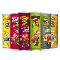 Pringles 品客 薯片 (110g*6盒、（原味+洋葱味+烧烤味+香辣味+奶酪味+番茄味）)