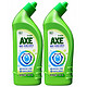 AXE 斧头 香港AXE斧头牌强力去污除菌洁厕剂500g*2瓶99.9%除菌清香不刺鼻