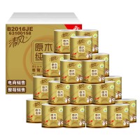 清风 原木金装 卷纸 4层160g*24卷 *2件