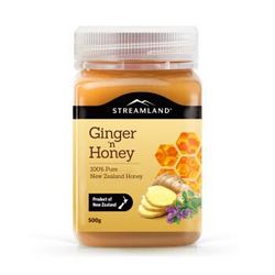 新西兰进口蜂蜜 新溪岛(Streamland) 百里香姜蜂蜜Ginger Honey 500g *5件