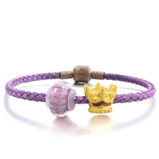 Chow Sang Sang 周生生 Charme Murano Glass 89298B 足金转运珠手链 89298B
