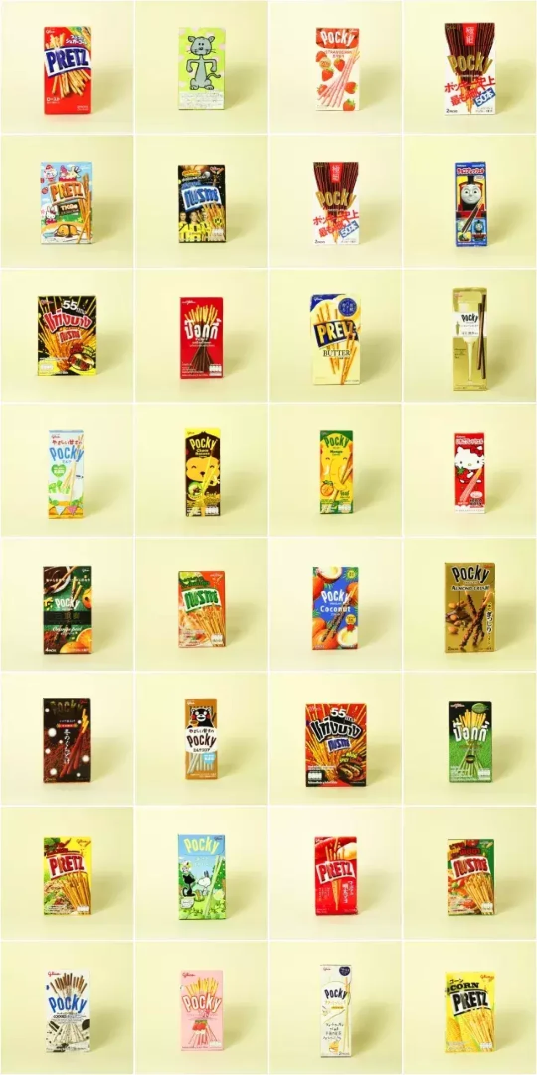 史上最强 Pocky 测评!4国110盒,千奇百怪的口味都尝遍