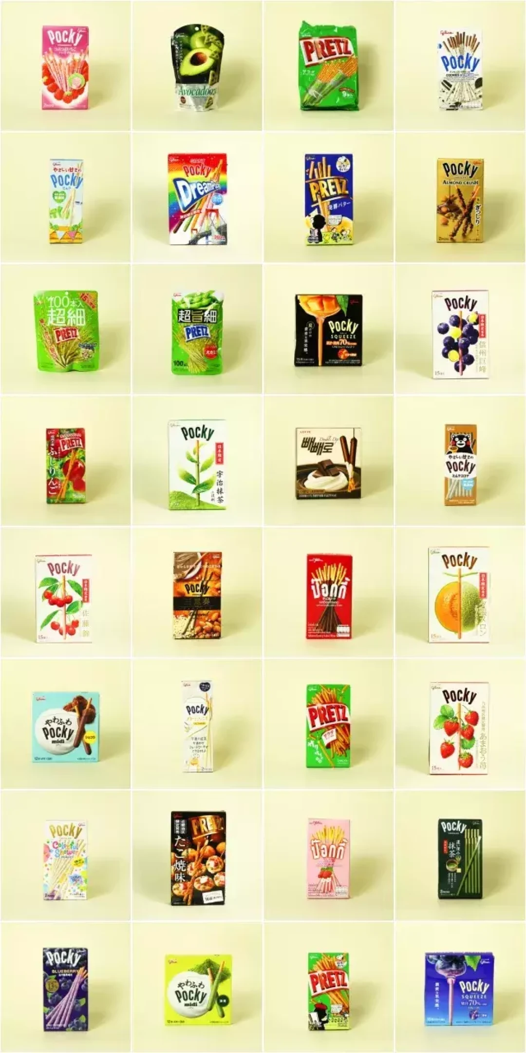 史上最强 Pocky 测评!4国110盒,千奇百怪的口味都尝遍