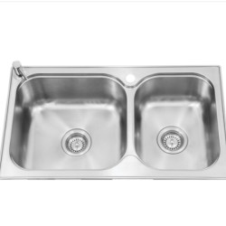 KOHLER 科勒 K-72829T-2S-NA 丽笙双槽水槽 *3件