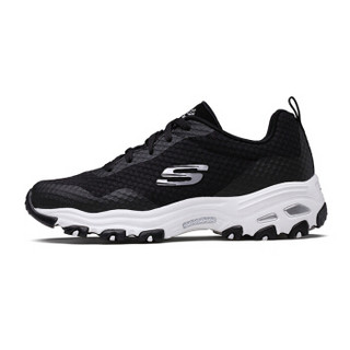 SKECHERS 斯凯奇 D'lites 66666061 女款休闲运动鞋 (39、黑色/白色/BKW)