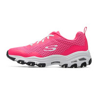 SKECHERS 斯凯奇 D'lites 66666061 女款休闲运动鞋 (38.5、玫红色/ROS)