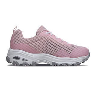 SKECHERS 斯凯奇 D'lites 66666061 女款休闲运动鞋 (38.5、浅粉色/LTPK)