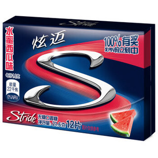 Stride 炫迈 无糖口香糖 (21.6g、水蜜西瓜味)