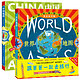 《跟爸爸一起去旅行系列：中国地图+世界地图》套装共2册+赠世界地图+173张国旗贴纸