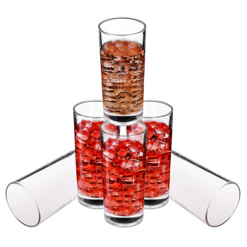 嘉鸿美居 圆形玻璃杯 240ml 6只套装 无色透明