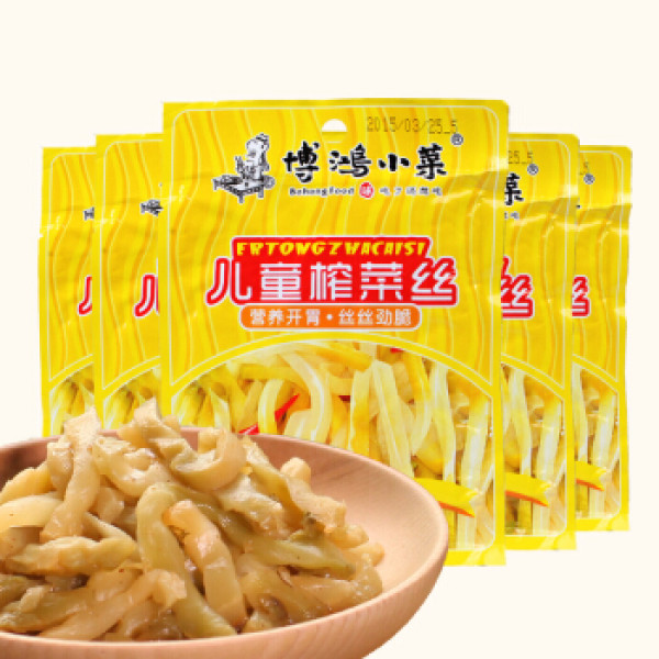 商品 博鸿小菜 儿童榨菜丝 70g*5包